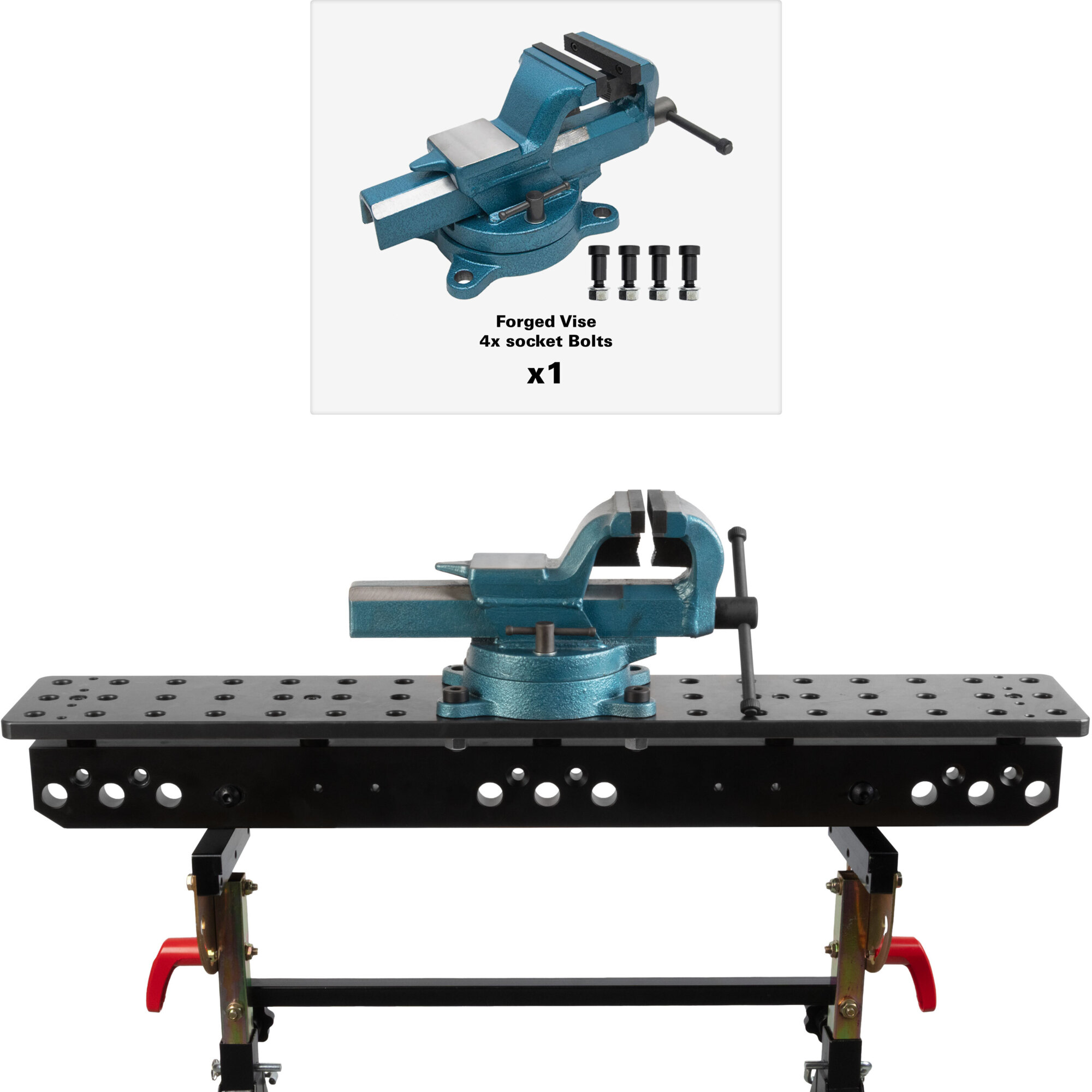 Strong Hand Tools Plate with Nomad and Forged Vise — 36in. x 6in., Model# TSB366-NF2